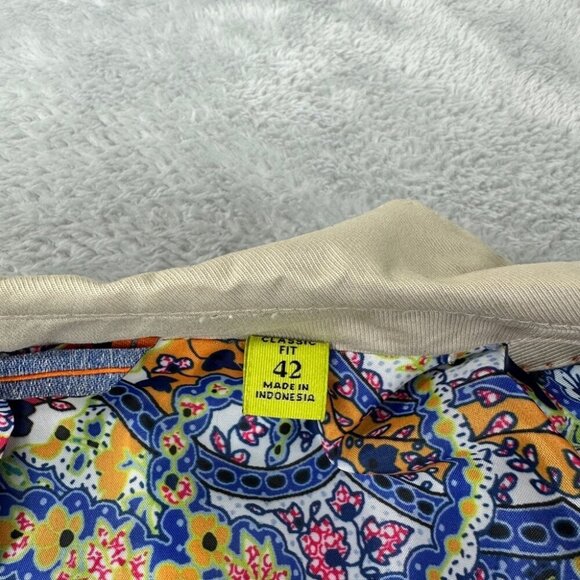 Robert Graham Tan Classic Fit Blazer Men’s Size 42 - Picture 7 of 15